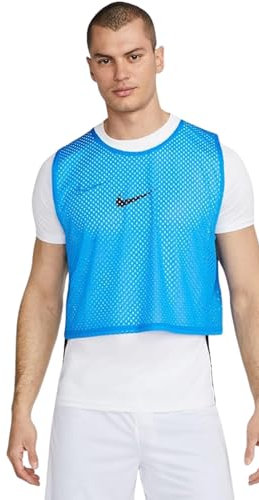 NIKE Unisex Training Bib T-Shirt, Photo Blue/Black, L EU