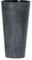 URBNLIVING Large Tall Concrete Effect Flower Plant Pot Indoor Outdoor Garden Patio Planters (Black, 300mm)