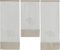 Experience by Omega 3er Set Miniflächen 4er Set Scheibengardine Küchengardine Tunnelzug Bistrogardine Farbe 4021 01 - Weiß/Beige, Größe 3 x 30 x 80/60/80 cm
