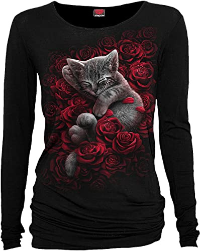 Spiral - Bed of Roses - Baggy Top Black