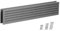 LIRAST 450x92mm Türlüftungsgitter - Grau Lüftungsgitter Tür - Doppelseitig Türgitter mit Schrauben - Kunststoff Belüftungsgitter - Lüftung Gitter Abluftgitter