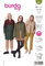 burda style Schnittmuster, 5941, Jacke und Mantel selber nähen [Damen, Gr. 34 - 48] Level 1 für Anfänger, mehrfarbig
