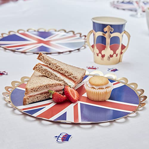Ginger Ray Union Jack Party-Pappteller, 8 Stück