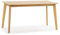 HOMN LIVING Mesa de comerdor Pomago 140x80 cm Color Roble, Madera Maciza, 140 cm (Ancho) 80 cm (Profundo) 75 cm (Altura)