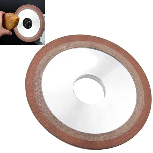 Resin Diamond Grinding Wheel, Wear Resistant 125×10×32×8mm Abrasive Wheel Diamond Cutting Circular Saw Grinding Wheel for Alloy Blade Tungsten Steel Processing and Grinding