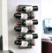DanDiBo Botellero Vino Pared de Metal Negro para 6 Botellas, Diseño Moderno