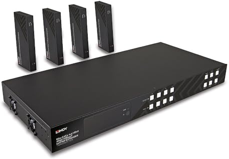Lindy 38345 150m Cat.6 4x4 HDMI 4K60 HDBaseT Matrix Extender