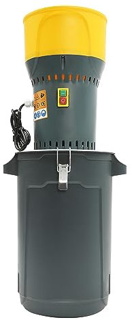 czyuRachel Elektrische Getreidemühle, 25l Getreidebrecher Kaffeemühle 19000r/Min Futtermühle Mit 5 Verschiedene Lochsiebe Für Getreide Futterherstellung
