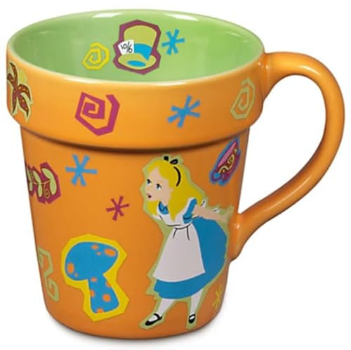 Disney Parks Alice nel paese delle meraviglie in giardino - Tazza arancione