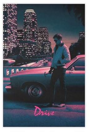 Baydog Filmposter Drive Ryan Gosling, klassisches Poster, Leinwandposter, Wandkunst, Dekordruck, Gemälde für Wohnzimmer, Schlafzimmer, Dekoration, ungerahmt, 30 x 45 cm