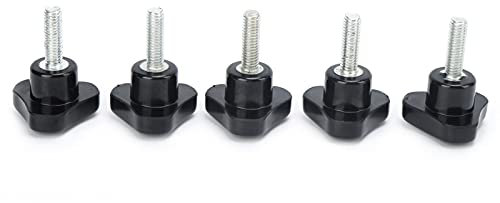 5 Stück Knopfschraube Drehmaschine Handgriff Drehknopf Mutter Schraube Dreieck Verriegelungsgriff Hardware (M6*32 * 20)