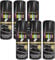 DIOXSTAR Matt Black Aerosol Spray Paint, DIY Enthusiasts, Quick-Drying Formula, Perfect For Use On Wood, Metal, Plastic, Indoor And Outdoor Use, 250ml, (6 Pcs)