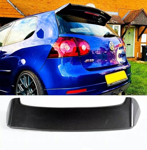 For Auto Perfectionists UK Rear Boot Spoiler Compatible With VW Golf MK5 GTI R R32 2003-2008 OS Style ABS Carbon Fibre