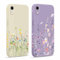 Pnakqil 2 Stück Handyhülle für iPhone XR 6,1 Hülle, Blumen Aesthetic Floral Muster Bunt Design Motiv Case Silikon Weiche für Mädchen TPU Dünn Stoßfeste Kameratasche Schutzhülle