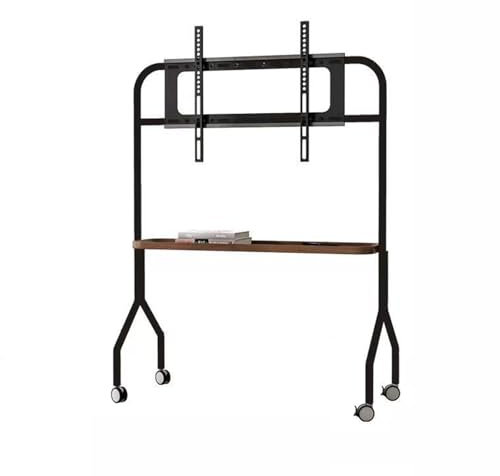 Universal TV Stand Mobile TV Stand for 43-75 Inch, TVs Stand with Silent Casters and Wooden Shelves, Floor TV Stand for Office, Living Room(Style 1)