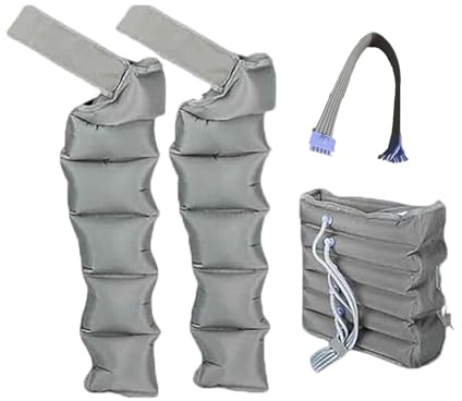 Générique Bottes De Pressothérapie 6 Cavités, Pressothérapie, Appareil Circulation Sanguine, Massage Lymphatique Drainant Bras, Seulement Deux Bras et Un Manchon à la Taille, Pas de mécanisme