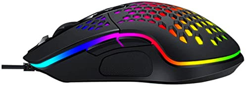 DIYEAH 1 Pièce Souris Gaming Filaire Luminescente avec Accessoire de Jeu pour Pc Ordinateur Portable