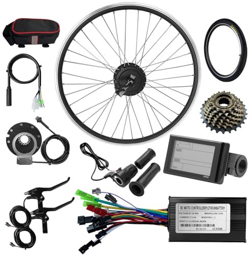 48V 26'' MXUS 250W Rear wheel Electric Bikes Conversion Kit Hub Motor, Waterproof Cable ,legal Motor ,E-bike Cycling Hub with Controller,Bike Bicycle Conversion Kit 7-speed Cassette,SW900 Screen