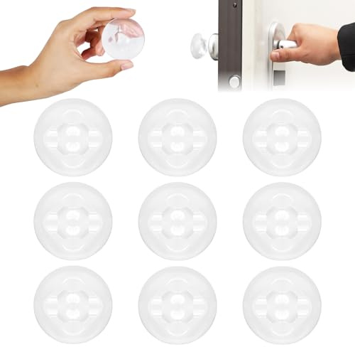 Romon Türstopper Wand, 9 Stück Gummifüße Selbstklebend Wandschutz, Türschutz Elastikpuffer Transparent Selbstklebend Gummipuffer Selbstklebend Türpuffer Transparent Türklinken Stopper für Wände Tür