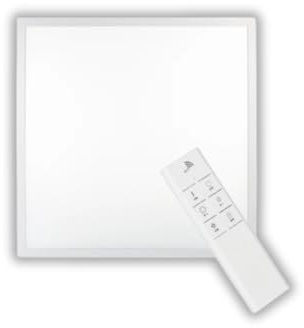 ENOVALITE LED Panel 30x30, cm, 18W 1700lm, CCT, mit Fernbedienung | CCT Warmweiß, Neutralweiß und Kaltweiß, Paneele mit Fernbedienung und 230V Marken-Netzteil, Deckenlampe, 300x300mm