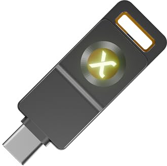 SecuX PUFido® Drive Clife Key USB C Security Key with PUF Technology and Built in Flash Drive, FIDO2 U2F Certified Hardware Rooted Unclonable Security for Passwordless Login and 2FA Authentication (1)