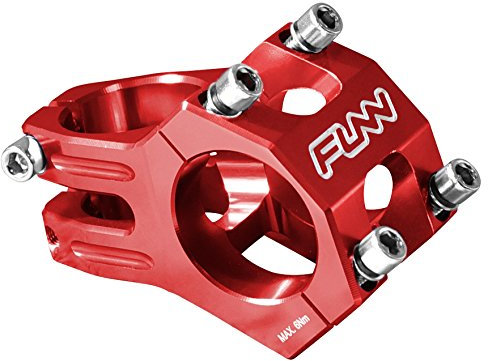Funn Funnduro MTB Stem with 35mm Bar Clamp - The Ultimate Ultralight and Tough Alloy Bicycle Stem for Mountain Bike and BMX Bike, Length 45mm stem (Red)