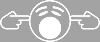 Aufkleber Applikation - Smilie Music Loud - AP0674 - vesch. Größen Farbe weiß, Größe 15cm