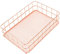 Desktop-Finishing Obstkorb Metall Storage Körbe Upxiang Roségold Mesh Crate Vintage Küche Büro Storage Desk Organizer (Groß)