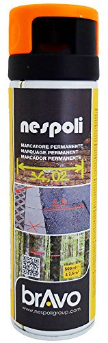 NESPOLI Aérosol traceur de chantier orange fluorescent 500 ml