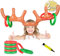 AniSqui 2 Set Inflatable Reindeer Antler Game, Reindeer Ring Toss, Family Christmas Party Games