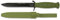 Cuchillo Coleccion Verde ABS para Caza, Pesca, Camping, Outdoor, Supervivencia y Bushcraft Albainox 32085 + Portabotellas de regalo