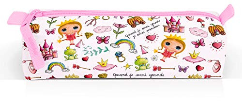 Label'tour Trousse Quand Je Serai Grande Je Serai Princesse - 25x5x7cm - Isabelle Kessedjian rentrée Scolaire