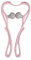Massage Werkzeuge Nacken Schulter Massage Roller Handheld Selbstmassagekörper Körper Relax zwei Farben Optional Elitzia ETHSF05 (Rosa)