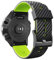 WIIKAI Armband Ersatzarmbänder kompatibel für suunto 7/9/9 baro/spartan sport/D5 Silikon Ersatz Uhrenarmbänder.(Schwarz + Grün)