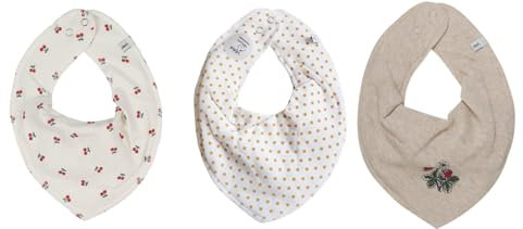 Pippi Halstücher Baby Sabberlätzchen Halstuch im 3er Sparpack (*Baby White)
