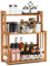 RELAX4LIFE Porte-Épices 3 Niveaux en Bambou avec Tablette Réglable en Hauteur, Étagère à Épices Autoportante Étagere Rangement Cuisine pour Salle de Bain, Comptoir, 41, 5 X 18 X 50CM