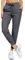Libin Jogginghose Damen Sporthose Lang Trainingshose Leichte Freizeithose Yogahose Joggpants Stretch Sweathose Laufhose Stoffhose Elegant für Frauen mit Taschen Dunkelgrau L