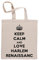 Keep Calm And Love Harlem Renaissance Einkaufstasche in Beige Shopping Bag Beige