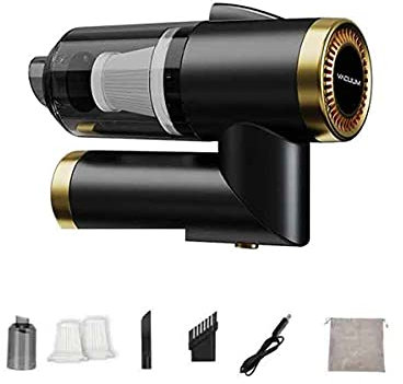 HIZQ Aspirateur À Main, Voiture À Batterie, Aspirateur À Main sans Fil pour Voiture Et Eau 120W / 4000Mah, Adapté À La Maison Au Bureau Et À La Voiture,2