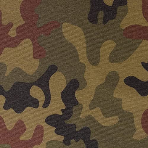 DéVa Outdoor-Stoff Camouflage-dunkel in 1,6m Breite (METERWARE) - Markisenstoff aus 100% Polyester - Dekostoff