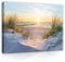 WallArena - Leinwand Bilder - Strand Meer Ostsee Natur Landschaft - 120x80 cm Leinwandbilder - Bild auf leinwand - Wandbild XXL groß Wandbilder für Wohnzimmer Schlafzimmer Wohnzimmerbilder Modern