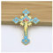 EVANEM Gold Katholische Wandkreuze, Christian Latin Cross Gebetskirche Dekor Hängen Kruzifix (Color : Style 3)
