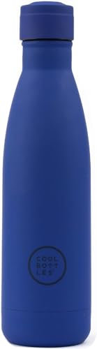 Cool Bottles - Botella de Agua de Acero Inoxidable - 750 ml ml - Vivid Blue - 30,5 x 7 cm - Botella Térmica Hermética - Bebidas frías 36 horas y calientes 18 horas - Triple-Cool Technology - Sin BPA
