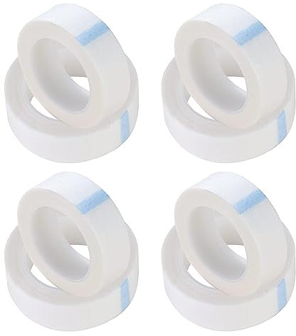 8 Rouleaux Ruban Adhésif Médical, Ruban de Fixation Non Tissé Respirant, Micropore Ruban Adhésif Médical, Ruban Médical Flexible Auto-Adhésif, pour les Fixe Tubes Chirurgicaux Fournitures (Blanc)
