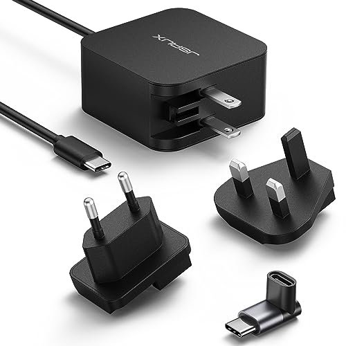 65W USB C Power Charger, JSAUX 3M Cable Laptop Power Fast Charger, Multi-Power Charging Station Compatible with Steam Deck, ROG Ally, Switch, MacBook Dell Lenovo Huawei ASUS Pixel Samsung