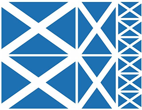 Samunshi® Aufkleber Set Schottland Autoaufkleber 10 Flaggen Set 10cm Set Schottland