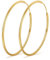 PABBEU Gold 14K Vergoldet Ohrringe Creolens Groß Dünne Ohrringe Golds Creolen Leicht Creolens Gold Groß Hypoallergen Goldene Creolen Damen Mädchen 30/40/50/60mm