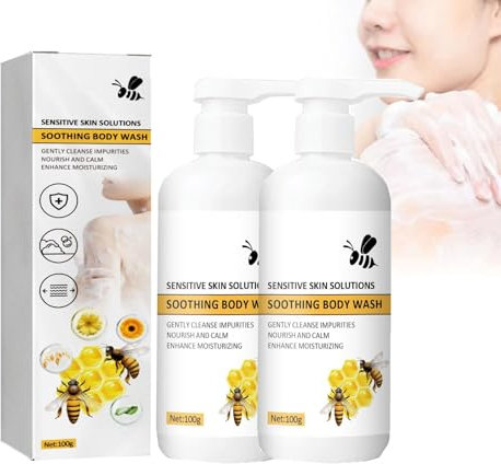 Honey Intimate Soothing Shower Gel,Honey Feminine Shower,Intimate Cleansing Organic Shower Gel,Intimate Soothing Body Wash For Women Private Parts (2pcs)