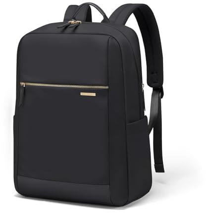GOLF QUALITY Rucksack Damen, Laptop Rucksack 15,6 Zoll, Wasserdicht Arbeitstasche Backpack Women Groß, Rucksäcke Elegant für Women's Casual Daypacks, Business Rucksack Schwarz
