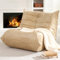 Hobestluk Sitzsack Stuhl Riesiger Sitzsack Sofa Memory Foam Sitzsack Stühle für Erwachsene, Sitzsack Couches Kunstleder Sitzsack Stühle für Wohnzimmer Schlafzimmer Wohnheim Büro (Khaki)